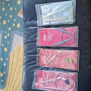 Susan Bates Circular Knitting Needles 9 mm, 36 inches Etc X 4 See Pics